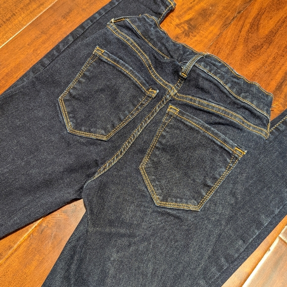 Old Navy The Rockstar Mid-Rise Sculpting Skinny Jeans, Dark Wash, Size 0 Petite - Picture 6 of 7